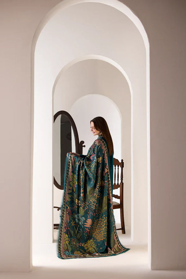 EMBROIDERED DHANAK – 3 Piece Unstitched Winter Suit