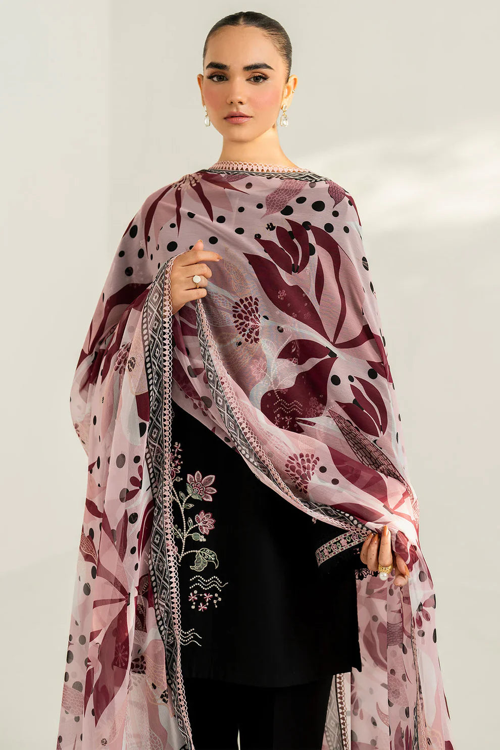 Farasha DHANAK 3PC - Unstitched Winter Collection - RR2012