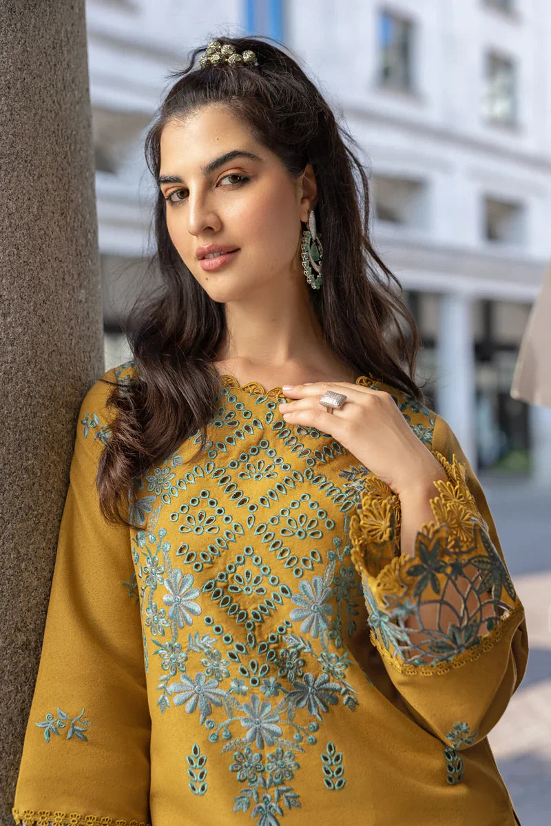 EVELYN DHANAK - 3 Piece Unstitched Winter Ensemble