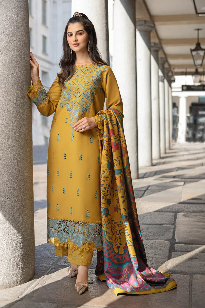 EVELYN DHANAK - 3 Piece Unstitched Winter Ensemble