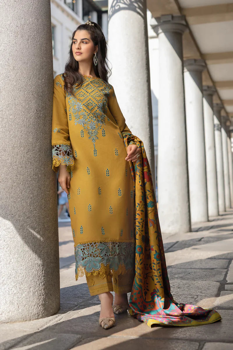 EVELYN DHANAK - 3 Piece Unstitched Winter Ensemble