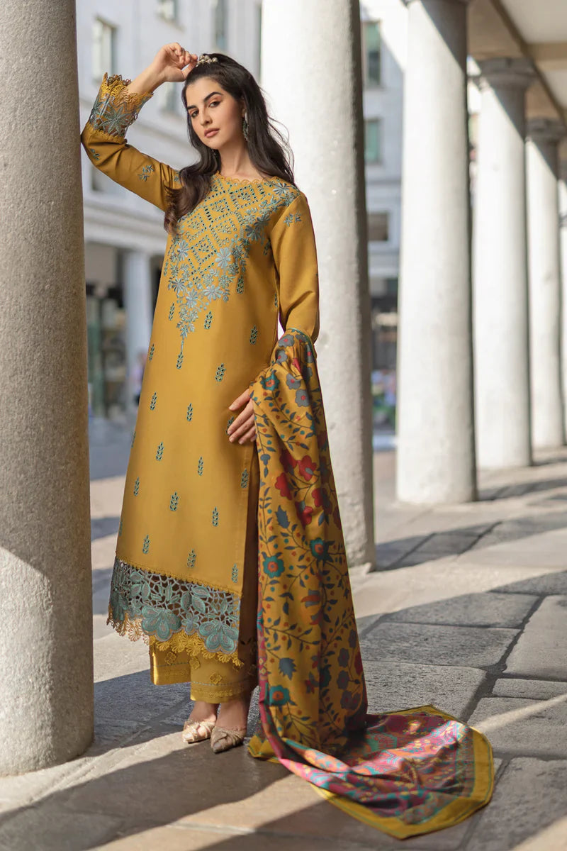 EVELYN DHANAK - 3 Piece Unstitched Winter Ensemble