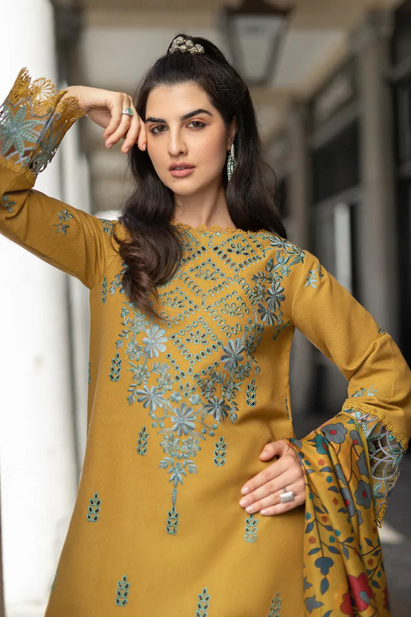 EVELYN DHANAK - 3 Piece Unstitched Winter Ensemble
