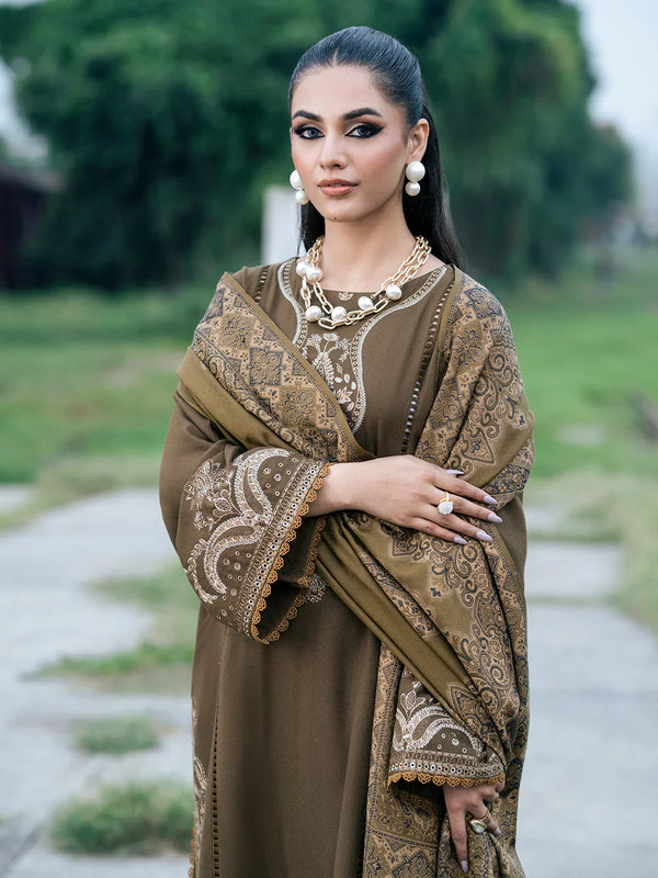 AANGEN DHANAK - 3 Piece Unstitched Winter Suit
