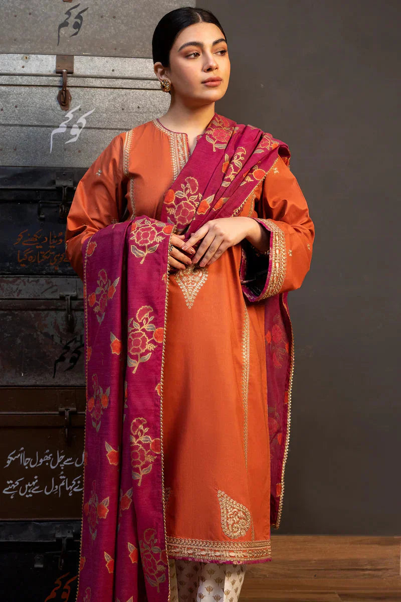 KOKUM DHANAK – 3 Piece Unstitched Winter Suit - RR2014