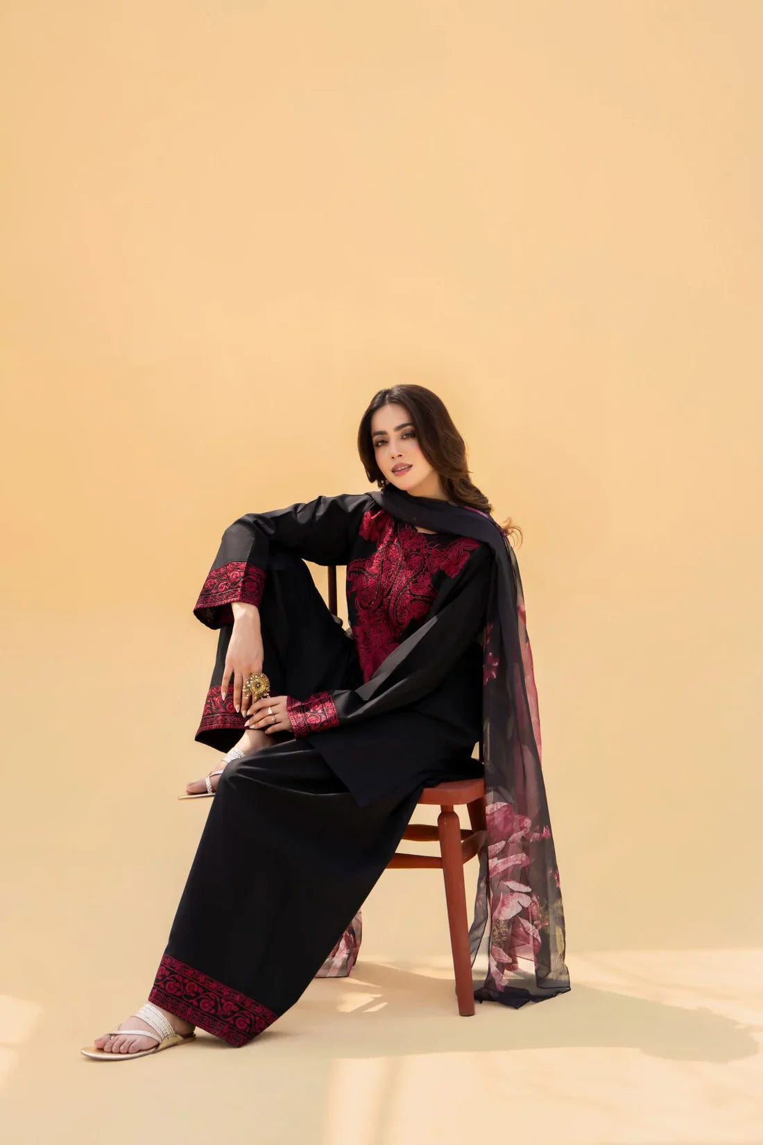 Zaroon - Stylish 3 Piece Unstitched Dhanak Suit - RR2021