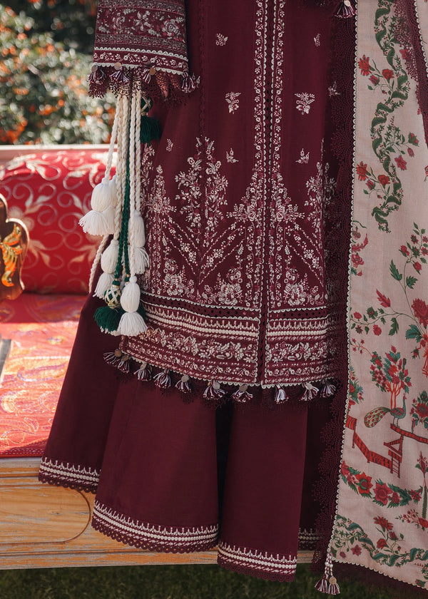 ZARAN DHANAK - 3 Piece Unstitched Premium Winter Suit