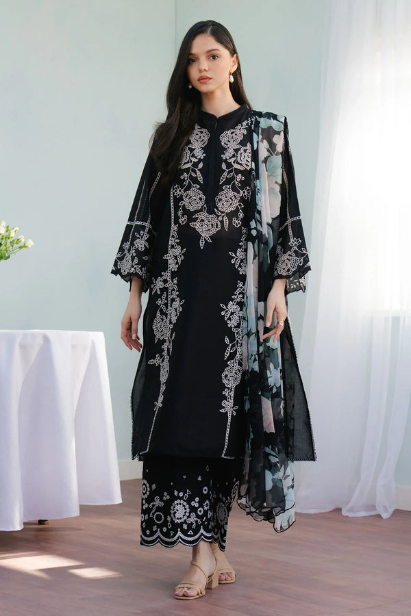 ECLAT-7B DHANAK – 3 Piece Unstitched Winter Ensemble