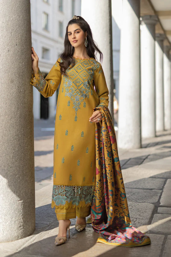 EVELYN DHANAK - 3 Piece Unstitched Winter Ensemble