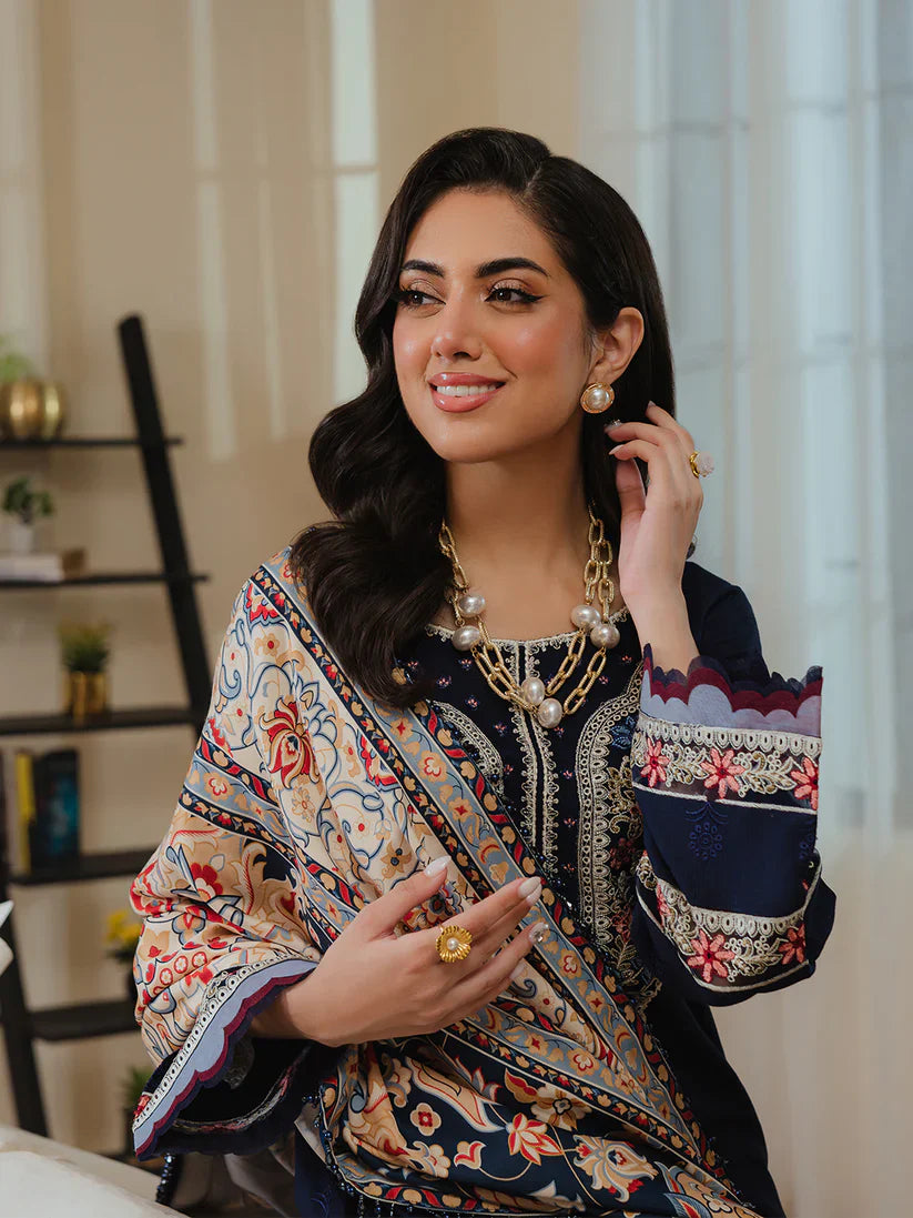 STELLA – Elegant 3 Piece Unstitched Winter Suit - RR2020