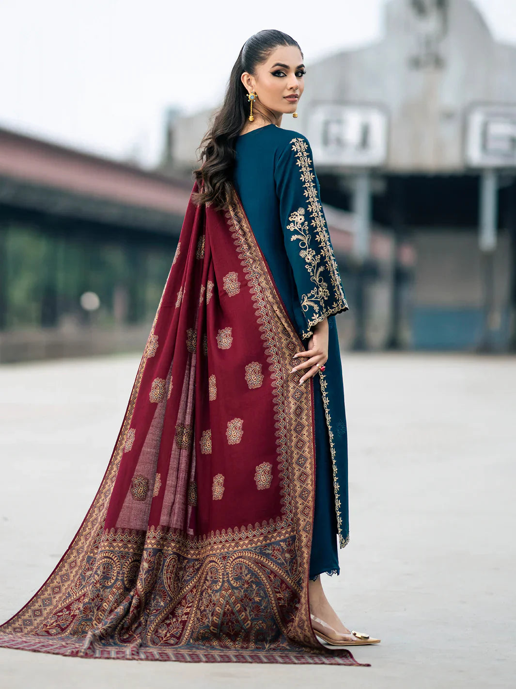 VASL DHANAK - 3 Piece Unstitched Winter Collection - RR2001