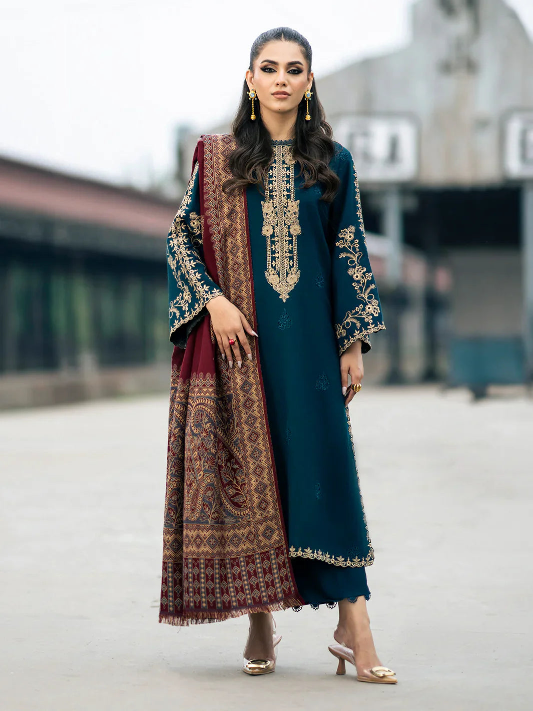 VASL DHANAK - 3 Piece Unstitched Winter Collection - RR2001