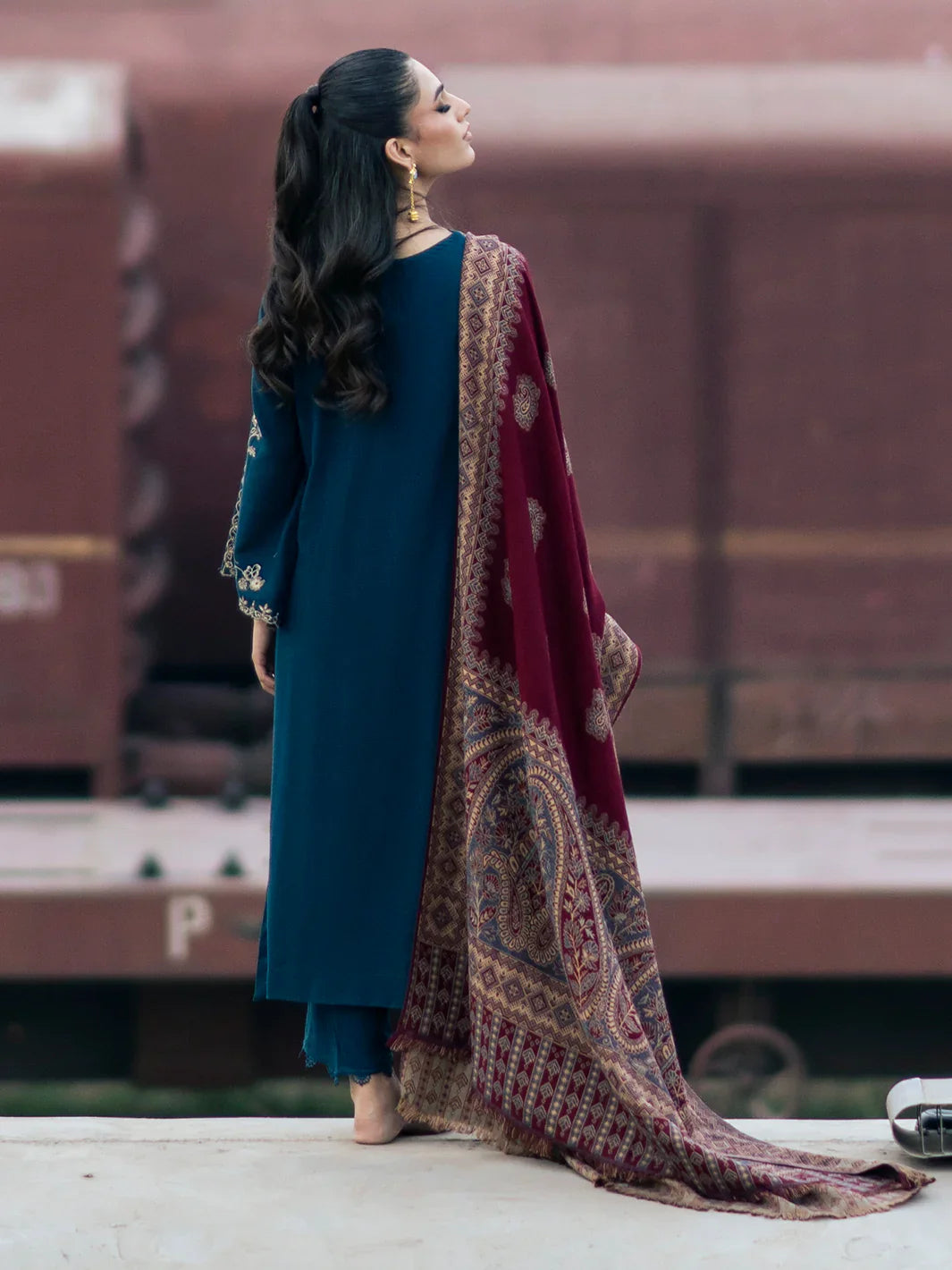 VASL DHANAK - 3 Piece Unstitched Winter Collection - RR2001