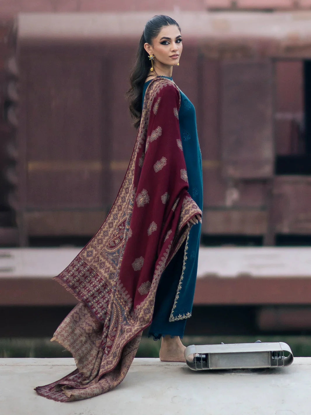 VASL DHANAK - 3 Piece Unstitched Winter Collection - RR2001