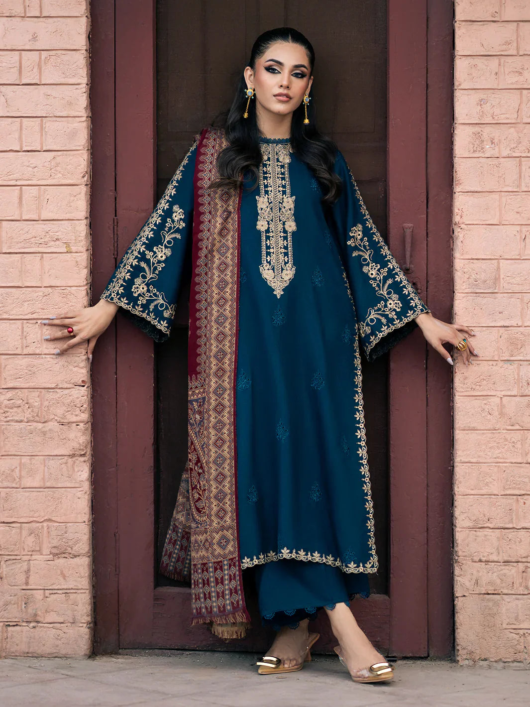 VASL DHANAK - 3 Piece Unstitched Winter Collection - RR2001