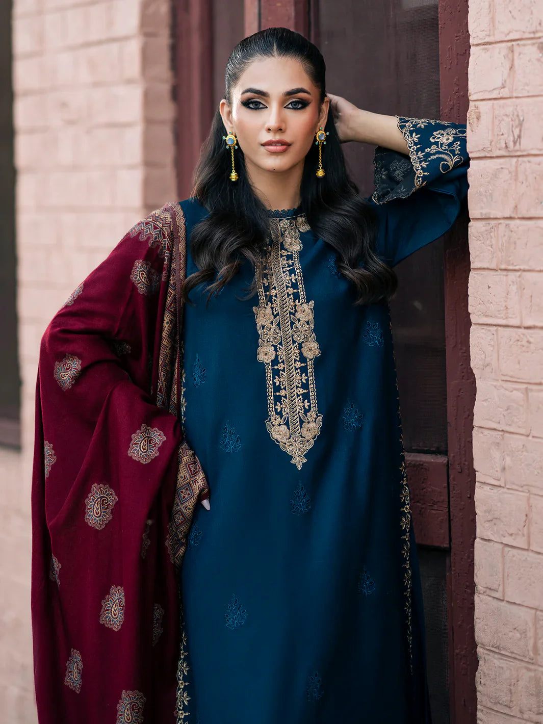VASL DHANAK - 3 Piece Unstitched Winter Collection - RR2001