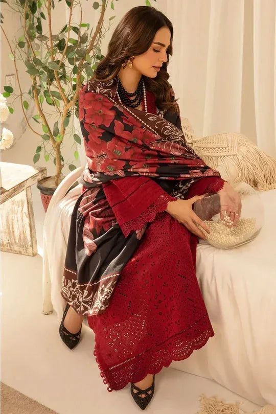 3 PC BORING EMBROIDERED DHANAK SUIT- RR2057 - Rangrezza