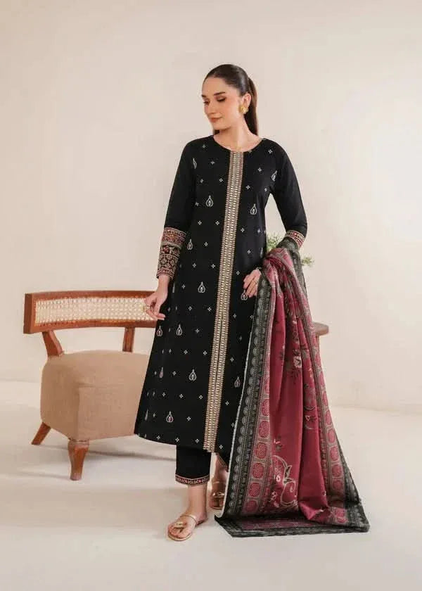 Bakhtawar – 3PC Embroidered Dhanak Suit – RR2028 - Rangrezza