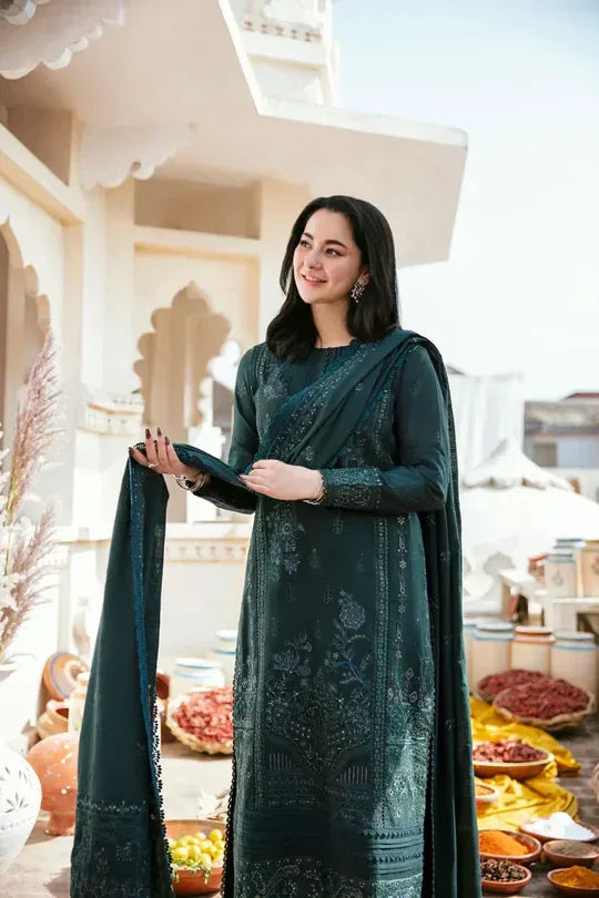 3 PC EMBROIDERED DHANAK SUIT – RR2054 - Rangrezza