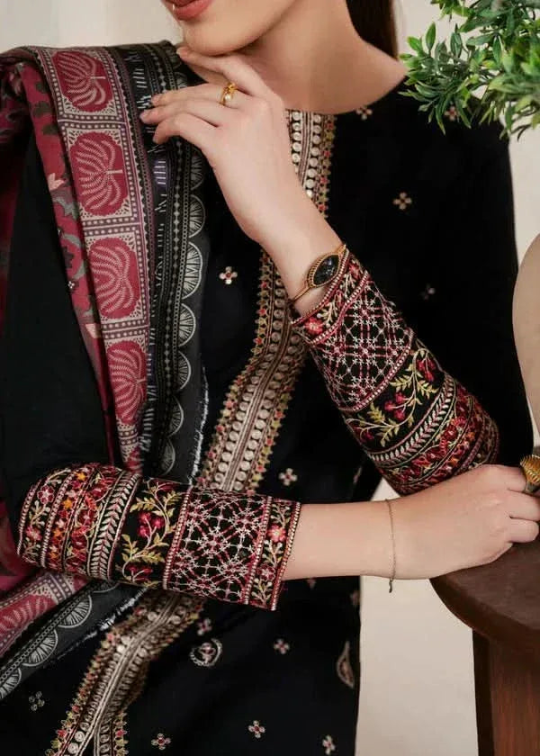 Bakhtawar – 3PC Embroidered Dhanak Suit – RR2028 - Rangrezza