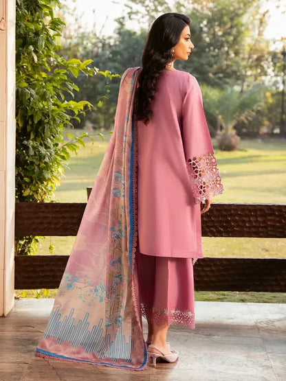 3 PC EMBROIDERED DHANAK SUIT – RR2051 - Rangrezza