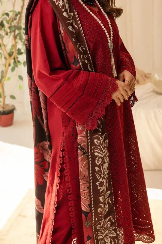 3 PC BORING EMBROIDERED DHANAK SUIT- RR2057 - Rangrezza