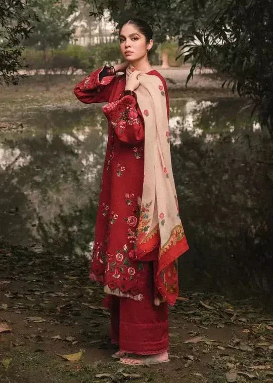 MUSHQ | 3 PC EMBROIDERED DHANAK SUIT – RR2069 - Rangrezza