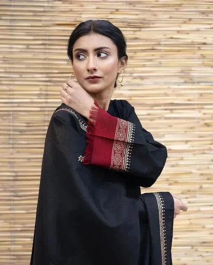 3 PC EMBROIDERED DHANAK SUIT – RR2060 - Rangrezza