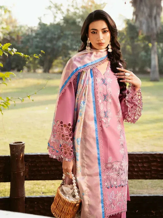 3 PC EMBROIDERED DHANAK SUIT – RR2051 - Rangrezza