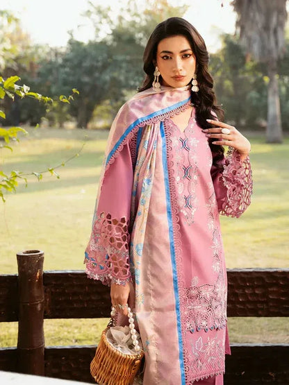 3 PC EMBROIDERED DHANAK SUIT – RR2051 - Rangrezza