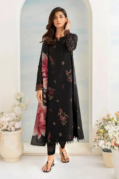 3 PC EMBROIDERED DHANAK SUIT – RR2052 - Rangrezza