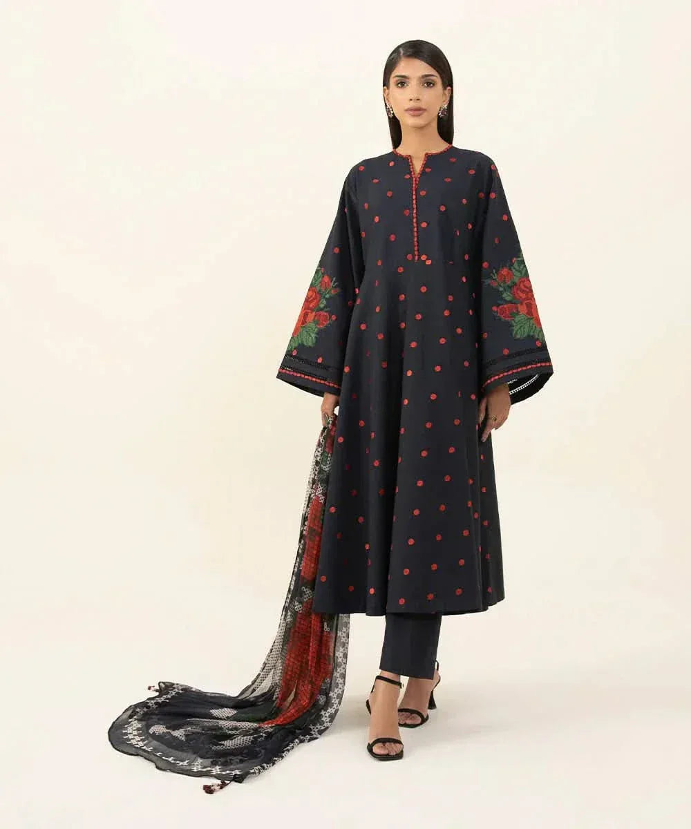 3 PC Unstitched Dhanak Suit – RR2030 - Rangrezza