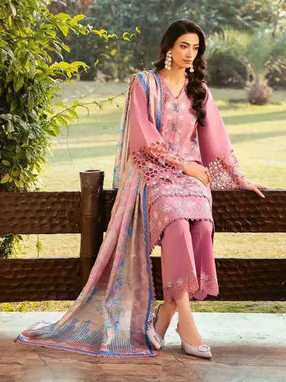 3 PC EMBROIDERED DHANAK SUIT – RR2051 - Rangrezza
