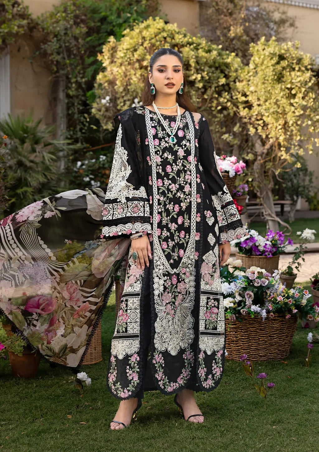 ELAF Summer Collection '26 | 3PC Luxury Embroidered Lawn - RR-4053