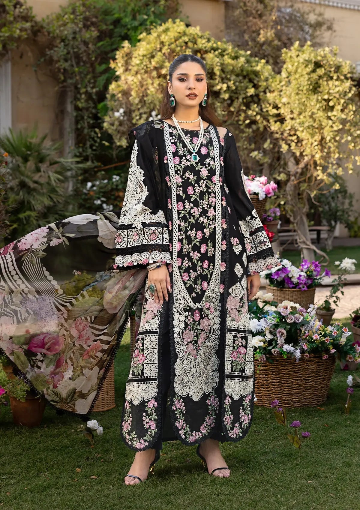 ELAF Summer Collection '26 | 3PC Luxury Embroidered Lawn - RR-4053