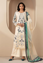 MARIA.B - 3PC Luxury Lawn Embroidered Suit - RR-4012