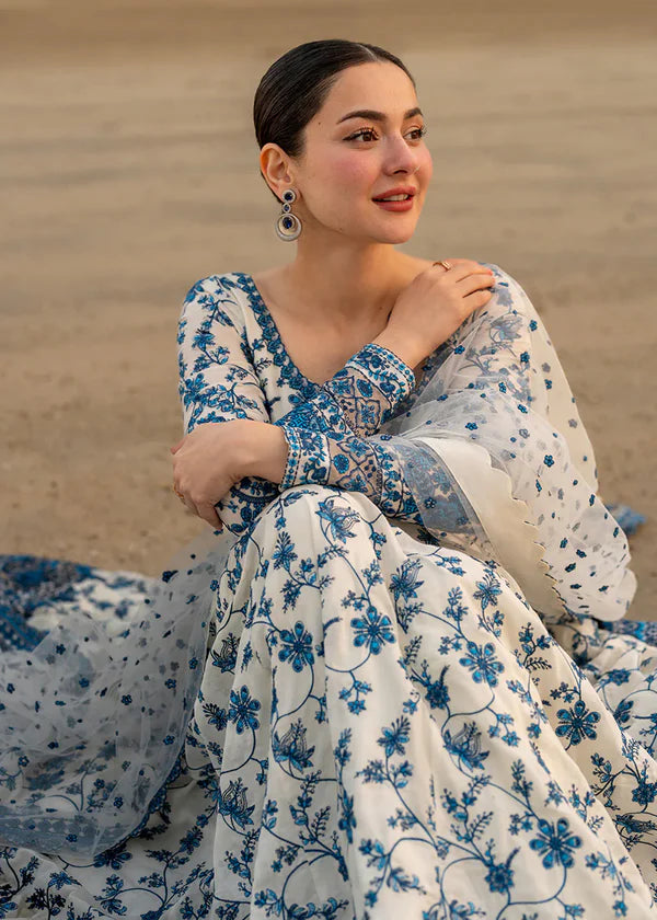Faiza Saqlain - 3PC Luxury Lawn Embroidered Suit - RR-4050