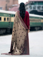 IZEL - Unstitched 3PC Embroidered lawn - RR3059