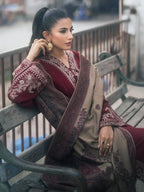 IZEL - Unstitched 3PC Embroidered lawn - RR3059