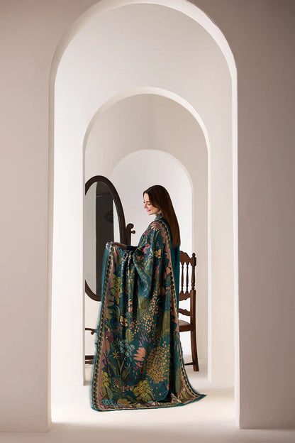 EMBROIDERED DHANAK – 3 Piece Unstitched Winter Suit - RR2011