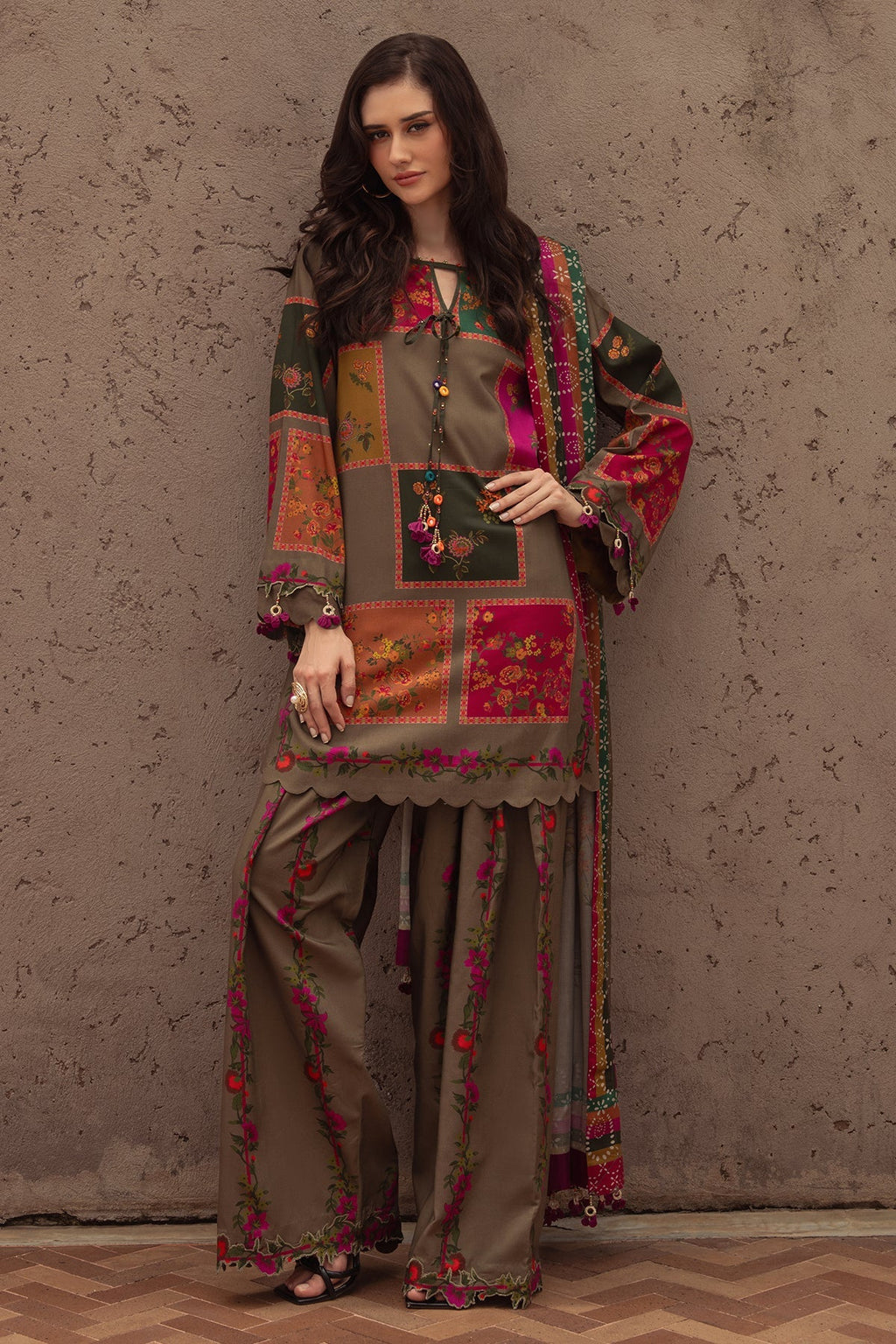 🌸 CHARIZMA 🌸 - Printed 3Pc Lawn Suite Unstitched - RR3080
