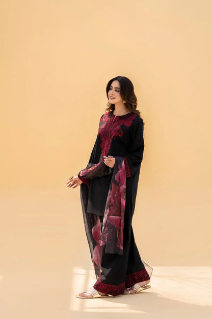 Zaroon - Stylish 3 Piece Unstitched Dhanak Suit - RR2021