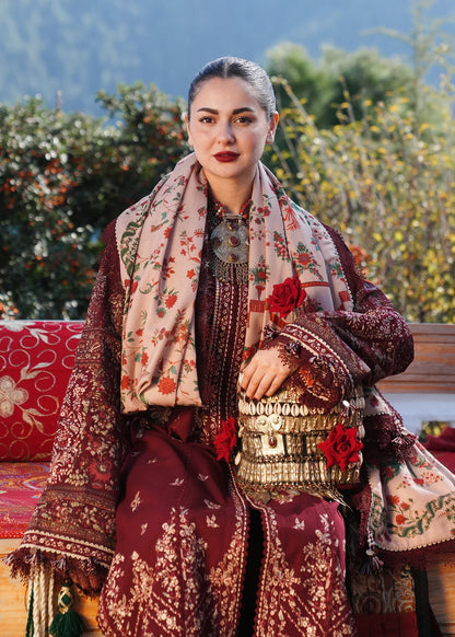 ZARAN DHANAK - 3 Piece Unstitched Premium Winter Suit