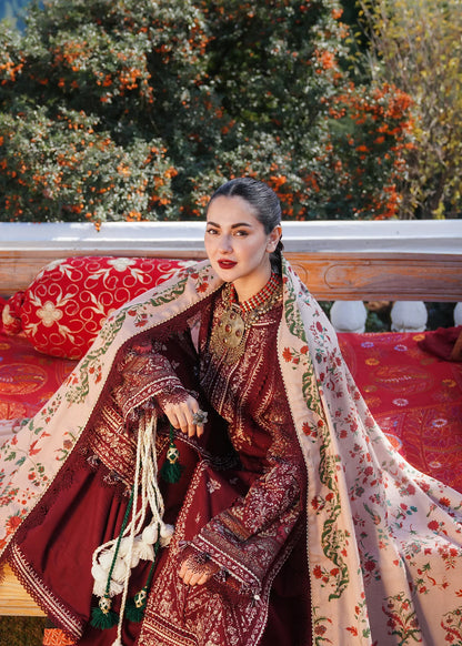 ZARAN DHANAK - 3 Piece Unstitched Premium Winter Suit