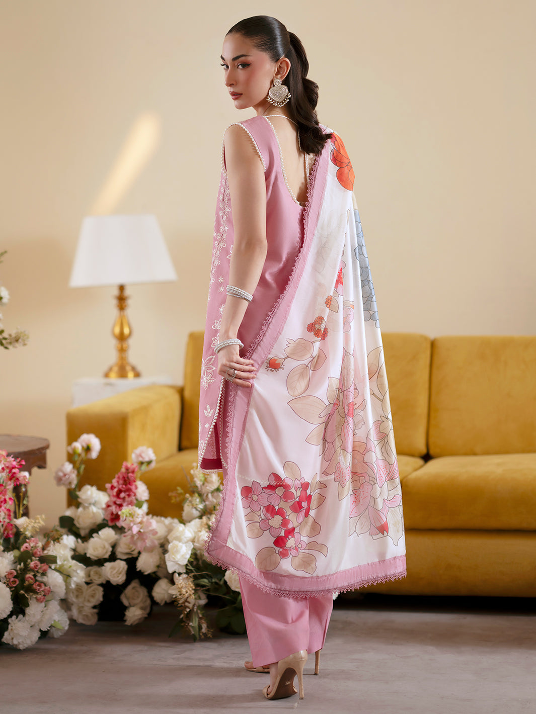 Mahnur Summer Collection '26 | 3PC Luxury Embroidered Lawn - RR-4054