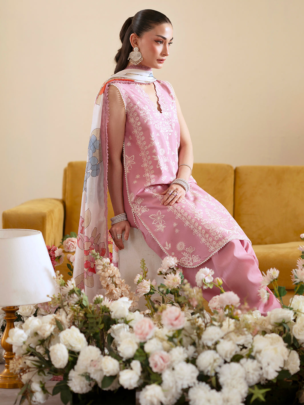 Mahnur Summer Collection '26 | 3PC Luxury Embroidered Lawn - RR-4054