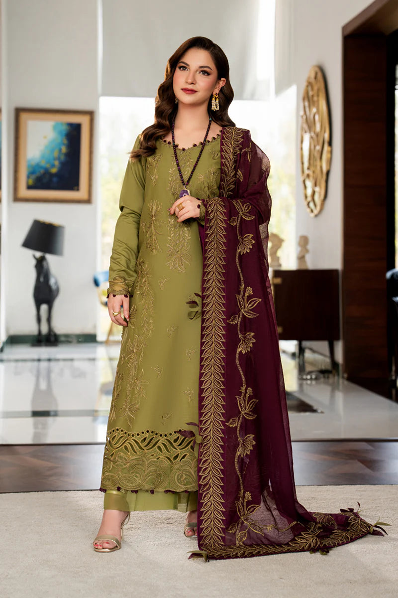 Rangrasiya - Premium 3Pc Embroidered Lawn - RR3063