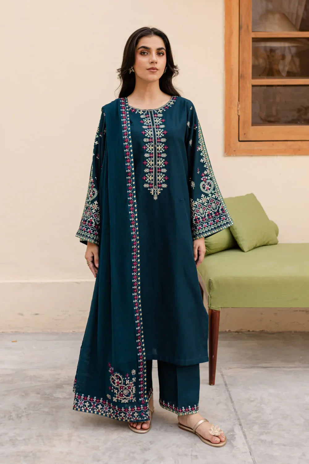 BATIK - 3PC Lawn Embroidered Suit - RR-4024