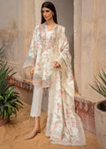 CRIMSON  - 3PC Luxury Lawn Embroidered Suit - RR-4039
