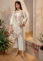 CRIMSON  - 3PC Luxury Lawn Embroidered Suit - RR-4039
